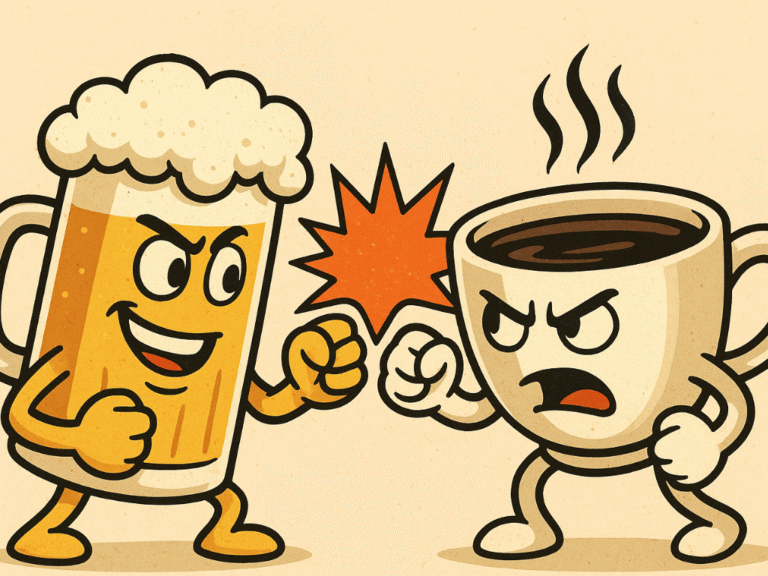 pivo vs káva