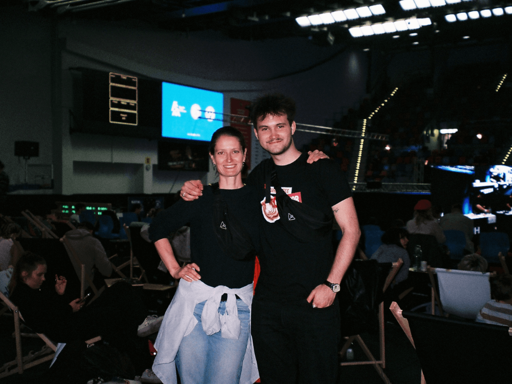 Patrik s Terezou na importérské akci.