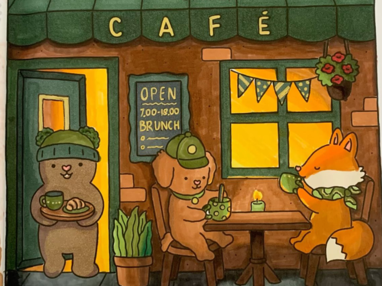 pocit bezpečí kavárna